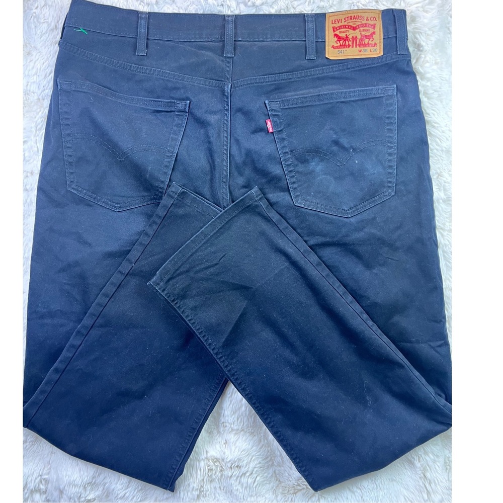 Levis 541 Athletic Taper Pants Mens 38x30 Navy Blue All Seasons Tech Stretch A31